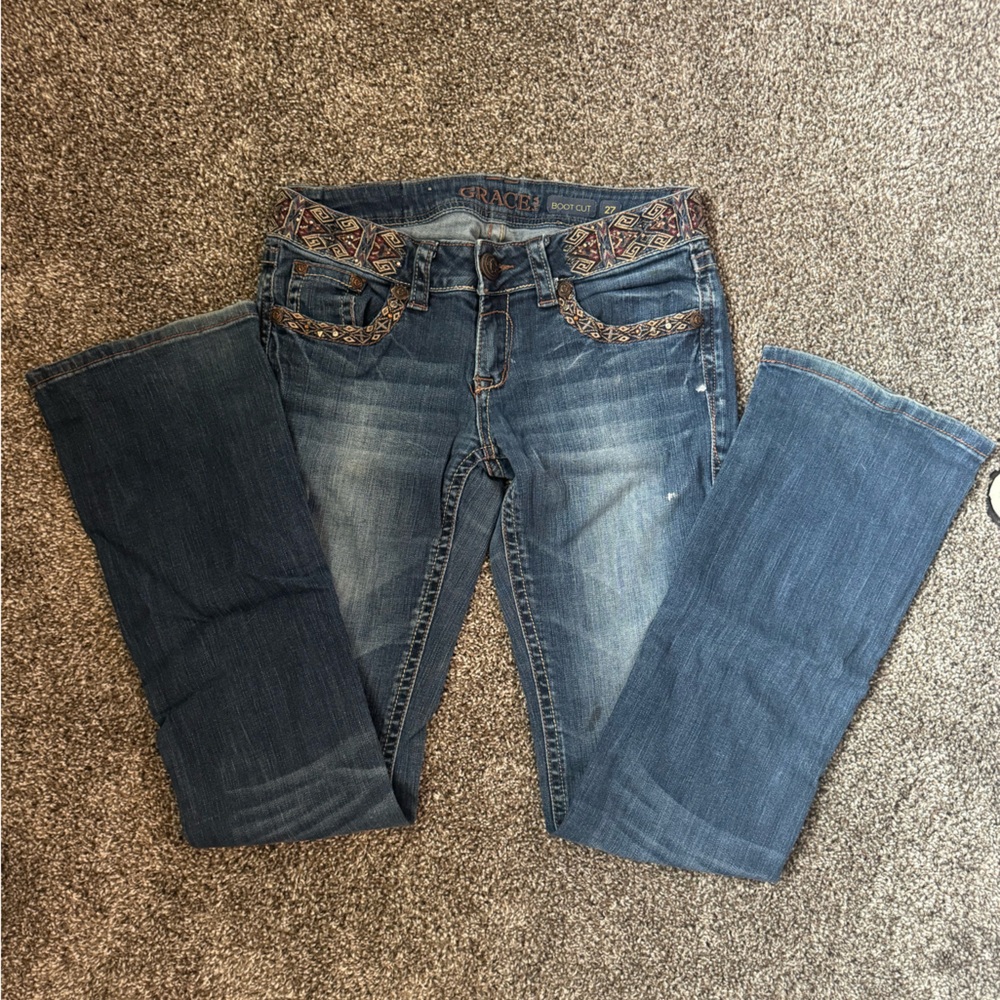 Grace in LA Midrise Bootcut Jeans | Size 27